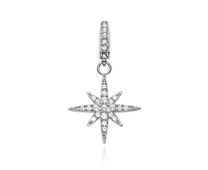 Affinity Polaris Star Charm with Swarovski Crystals - Rose Gold Plated