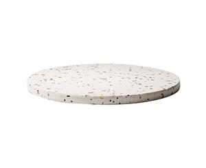 Alex Liddy Laya Terrazzo Platter 32cm White