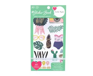 American Crafts - Crate Paper Sticker Book With Foil Accents