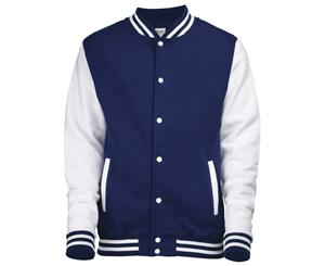 Awdis Unisex Varsity Jacket (Oxford Navy / White) - RW175