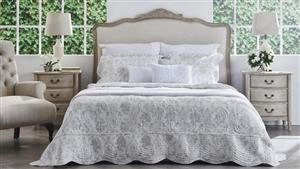 Beatrice Taupe Queen Bedspreads