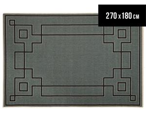 Borders 270x180cm UV Treated Indoor/Outdoor Rug - Grey