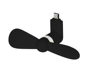 Bullet Airing Micro Usb Fan (Solid Black) - PF1565