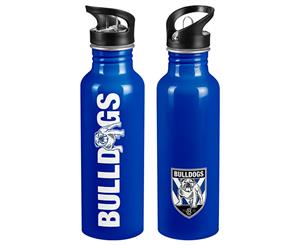 Canterbury Bulldogs NRL Aluminium 750ml Sipper Drink Bottle SOLID COLOUR