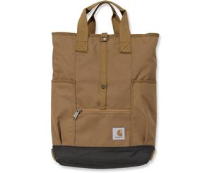 Carhartt Womens Water Repellent Hybrid Tote Backpack Bag - Carhartt Brown