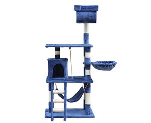 Cat Scratching Post Tree Scratcher Pole Balmoral Blue140cm