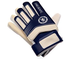 Chelsea Fc Youths Goalkeeper Gloves (Blue/White) - TA3211