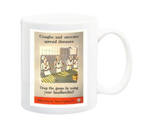 Coughs and Sneezes Spread Diseases Public Information Mug - 11 Fluid Oz