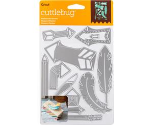 Cuttlebug Cut & Emboss Die-Feathers & Arrows 12/Pkg