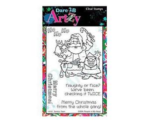 Dare 2B Artzy Clear Stamps 4X6 Sheet Santa's Team