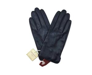 Dents Women's Classic Leather Gloves Smooth Grain - Navy