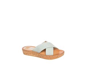 Dolce Vita Womens Monica Fabric Open Toe Casual Slide Sandals