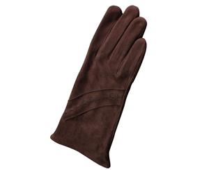 Eastern Counties Leather Womens/Ladies Sian Suede Gloves (Brown) - EL273