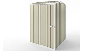 EasyShed S1515 Tall Gable Roof Garden Shed - Smooth Cream