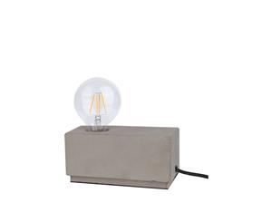 Edison Table Lamp in Concrete Cuboid