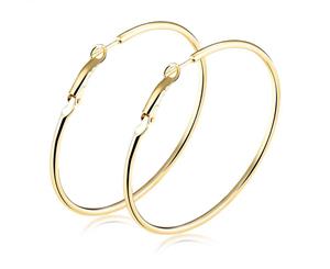 Farah Large Hoop Earrings-Gold