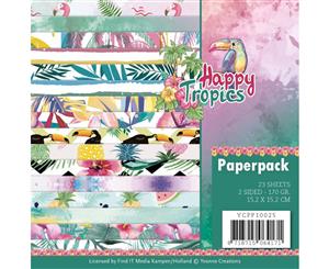 Find It Trading - Yvonne Creations Double-Sided Paper Pack 6 inchX6 inch 23 pack - Happy Tropics