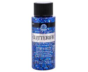 Folk Art Glitterific Paint - Dark Blue - 2 Oz