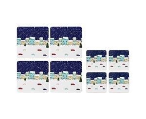 Foxwood Home Winter Scene Placemats and Coasters