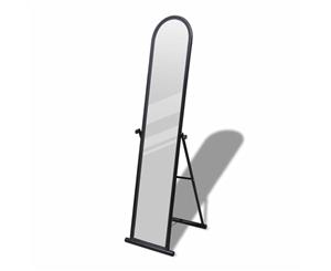 Free Standing Floor Mirror Full Length Rectangular Black Dressing