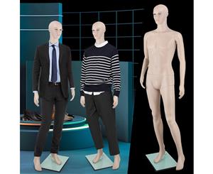 Full Body 185cm Male Mannequin Head Clothes Display Dressmaking Showcase Torso