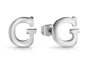 GUESS Basic G-Letter Stud Earrings - Silver