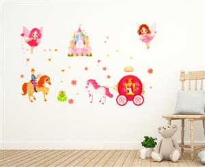 Glow In The Dark Fairies Horse & Carriage Wall Decal