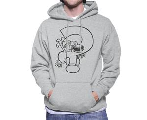 Grimmy Question Mark Men's Hooded Sweatshirt - Heather Grey