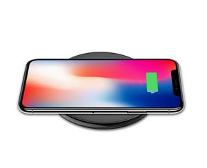 HOCO Ultra Thin Fast Wireless Charger Qi Charging Pad for iPhone X/8/8 Plus and Samsung S8/Note 8 - Black