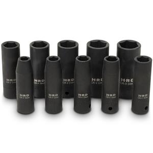 HRD 10pc 1/2inch Drive Deep Impact Socket Set HRD1210MID