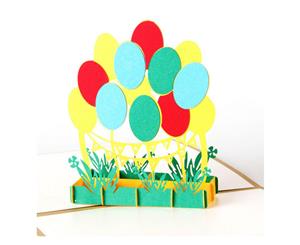 Handmade Pop Up Happy Birthday Balloons Greeting Card