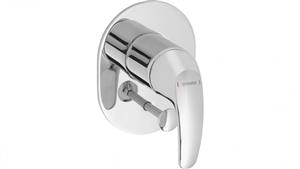 Hansa Pico Oval Shower or Bath Mixer with Diverter with In Wall Body