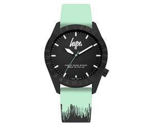 Hype Mint And Black Paint Drip Watch
