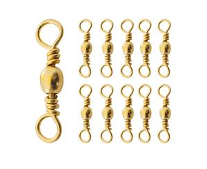 Jarvis Walker Barrel Swivels #7 Set of 5 Fishing Ring Brass 50 Pack