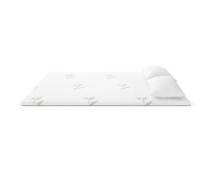 King 8cm Gel-infused Memory Foam Bamboo Mattress Topper