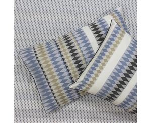 Linen House Northbrook Pillowcase Pair (Indigo) - RV1313