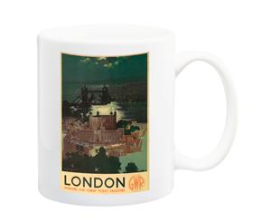 London GWR Railway 1938 Travel Poster Mug - 11 Fluid Oz