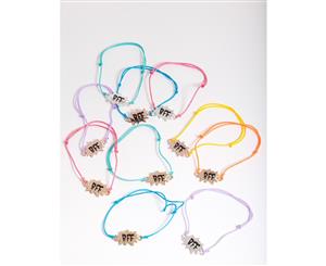 Lovisa Kids Mix Metal Multicoloured BFF Bracelet Pack