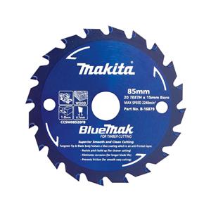 Makita 85mm 20T TCT Circular Saw Blade for Wood Cutting - Cordless Saws - BLUEMAK