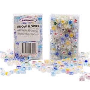 Mandala Art Millefiori Snow Flower Glass Craft Pieces