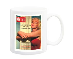 Maryilyn Monroe 1950 Paris Match Poster Mug - 11 Fluid Oz