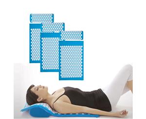 Massage Acupressure Yoga Mat With Pillow Sit Lying Mats Cut Pain Stress Soreness Blue