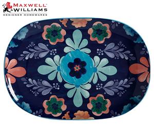 Maxwell & Williams Majolica Oblong Platter 40x28cm Blue