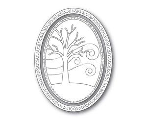 Memory Box - Dies - Winter Tree Oval Frame