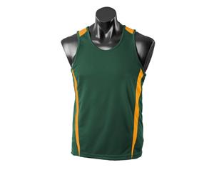 Men's Eureka Singlet - Bottle/Gold