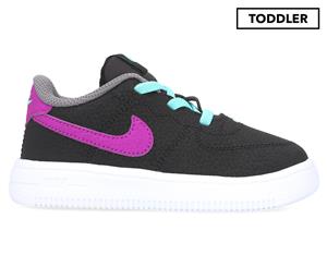 Nike Toddler Kids' Force 1 Sneakers - Black/Hyper Violet