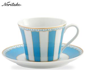 Noritake Carnivale Cup & Saucer Set - Light Blue