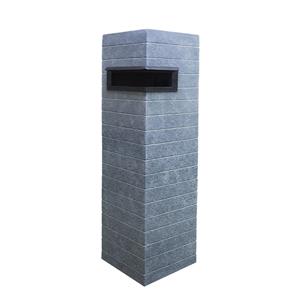 Northcote Pottery 26 x 26 x 89cm Slate Campbell Pillar Letterbox