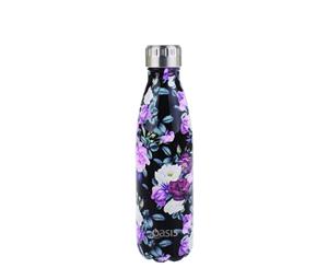 Oasis Drink Bottle 500ml - Midnight Floral