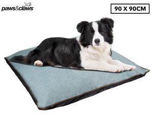 Paws & Claws 90cm Linen Pet Bed - Green